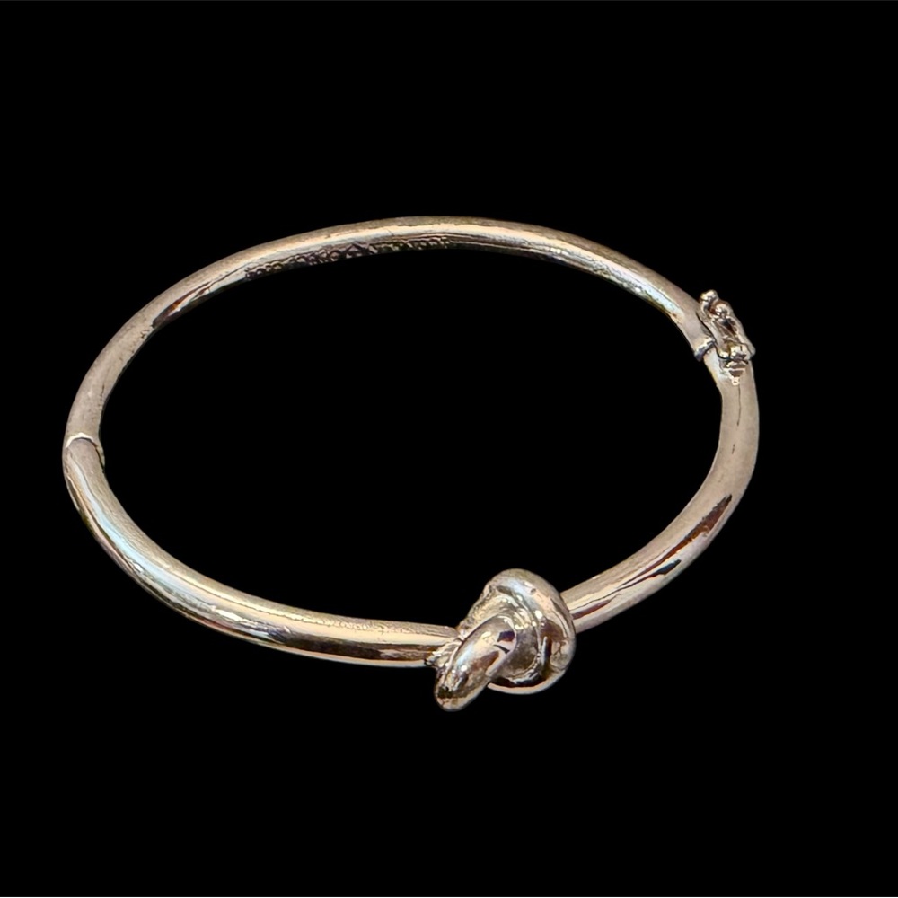 Kate Spade Silver Sailor Knot Hinge Bracelet